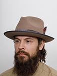 Шляпа STETSON арт. 2198139 FEDORA WOOLFELT (бежевый)
